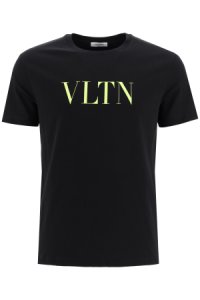 VALENTINO VLTN PRINT T-SHIRT M Black, Yellow Cotton