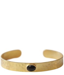 A Beautiful Story-Bracelets - Liberty Black Onyx Bracelet - Gold-coloured