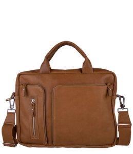 Amsterdam Cowboys-Laptop Shoulder Bags - Bag Branson 17 inch - Brown