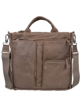 Amsterdam Cowboys-Laptop Shoulder Bags - Bag Manistee 15.6 Inch - Grey