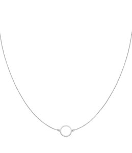 CLUSE-Necklaces - Essentiele Open Circle Choker Necklace - Silver coloured