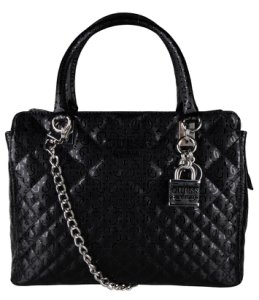 Guess-Handbags - Queenie Luxury Satchel - Black