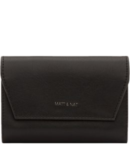 Matt & Nat-Trifold wallets - Vera Small Vintage Wallet - Black
