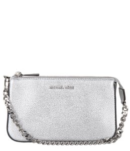 Michael Kors-Handbags - Medium Chain Pochette - Silver coloured