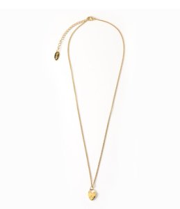 Orelia-Necklaces - Heart Padlock Charm Necklace Giftbox - Gold-coloured