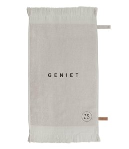 Zusss-Towels - Gastendoek 30X55 cm Geniet - Grey