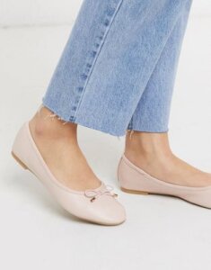 Accessorize bow ballet flats in pink