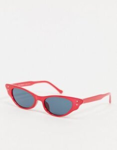 AJ Morgan Hot Lips cat eye sunglasses in red