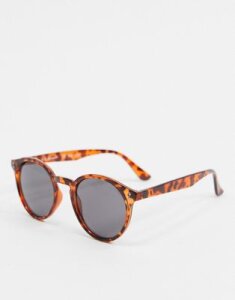 AJ Morgan round sunglasses in tortoiseshell-Brown