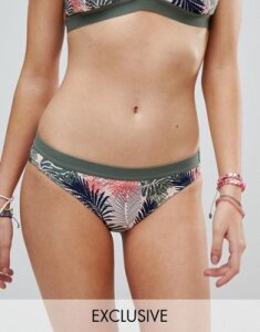 All About Eve Exclusive Tropical Print Bikini Bottom-Multi