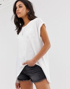 AllSaints sanza oversized t-shirt in chalk white