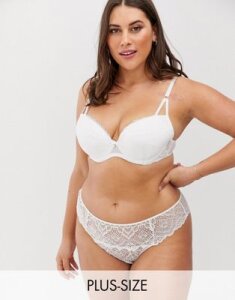 Ann Summers Curve Sexy Lace plunge bra in white