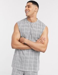 Another Influence tank two-piece in heritage check-Multi