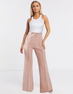 AQAQ tailored pants In light pink