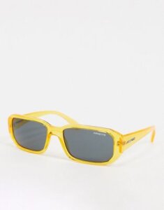Arnette x Post Malone yellow square sunglasses