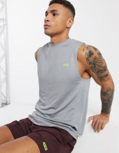 ASOS 4505 icon training sleeveless t-shirt with quick dry in gray