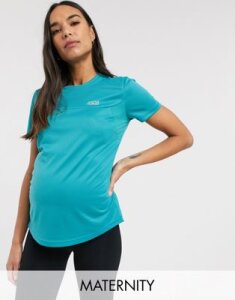 ASOS 4505 Maternity icon train t-shirt-Green