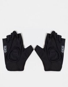 ASOS 4505 padded fingerless gym gloves with adjustable strap-Black