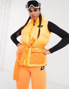 ASOS 4505 ski acid orange vest