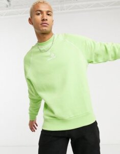 ASOS Day Social oversized heavyweight sweatshirt with embroidered logo-Green