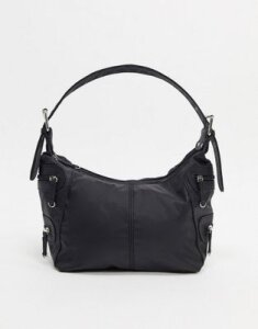 ASOS DESIGN 90s utility shoulder bag in black