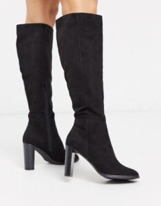 ASOS DESIGN Cooper knee high boots in black