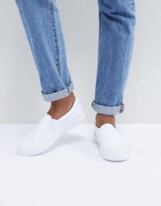ASOS DESIGN Dianna Slip On Sneakers-White