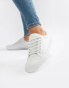 ASOS DESIGN Dustin lace up sneakers in white