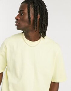 ASOS DESIGN loose fit heavyweight t-shirt in yellow