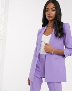 ASOS DESIGN mix & match tailored suit blazer-Purple