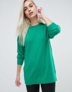 ASOS DESIGN Oversize Sweater In Fine Knit-Green