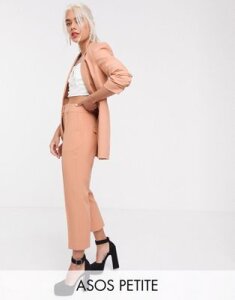 ASOS DESIGN Petite mix & match tailored cigarette suit pants-Pink