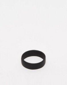 ASOS DESIGN ring in matte black finish
