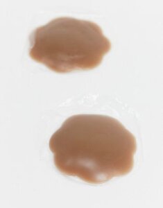 ASOS DESIGN silicone tonal nipple covers in brown
