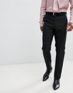 ASOS DESIGN slim tuxedo suit pants in black