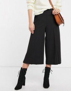 ASOS DESIGN tailored clean culottes-Black