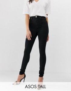 ASOS DESIGN Tall Ridley high waisted skinny jeans in clean black
