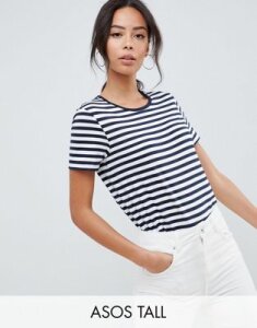 ASOS DESIGN Tall t-shirt with crew neck in stripe-Multi