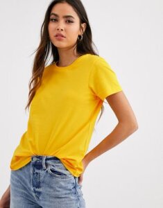 ASOS DESIGN ultimate organic cotton crew neck t-shirt in yellow
