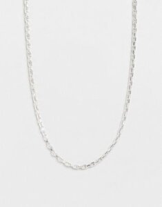 ASOS DESIGN vintage style neckchain in silver tone