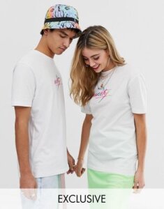 ASOS DESIGN x glaad & unisex relaxed t-shirt with embroidery-White