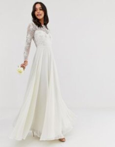 ASOS EDITION embroidered & beaded wedding dress-White