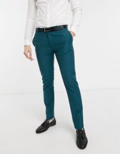 Avail London skinny fit suit pants in teal-Blue