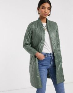 b. Young coat with gathered waist-Green