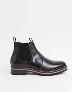 Base London hadrian Chelsea boots in waxy black leather