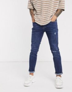 Bolongaro Trevor distressed skinny jeans in blue
