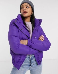 Brave Soul slay padded coat-Purple
