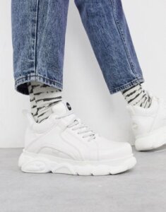 Buffalo cloud chunky sole sneakers in white