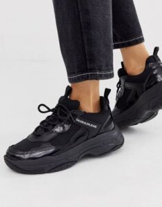 Calvin Klein Maya chunky sneakers in black