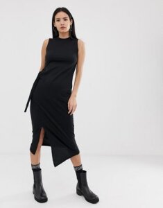 Cheap Monday Curle wrap dress-Black